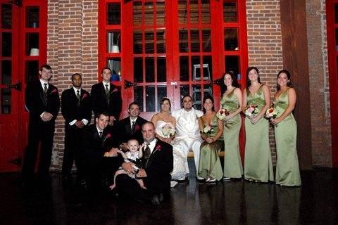 The doors lining our Atrium are a favorite backdrop for wedding photos.