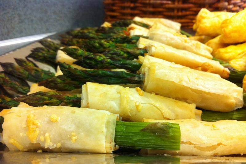 Phylo Wrapped Asparagus