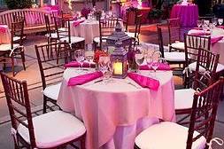 Table setup with lantern centerpiece