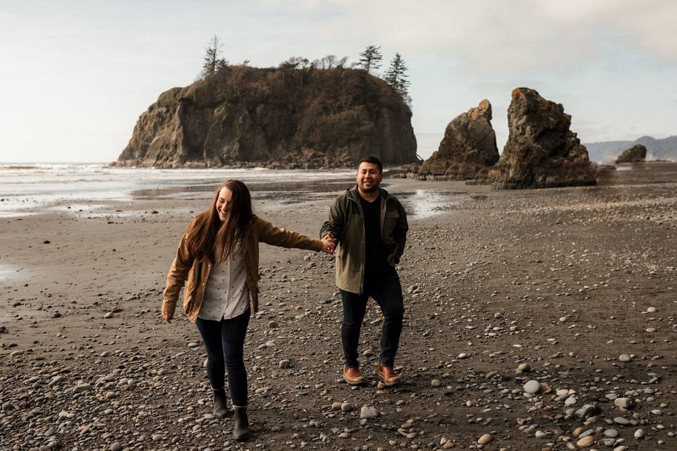 Ruby Beach Engagement Session
