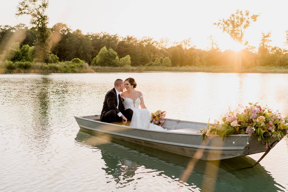 Couple in a boat