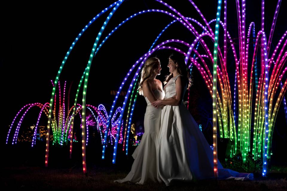 LGBTQ+ rainbow wedding
