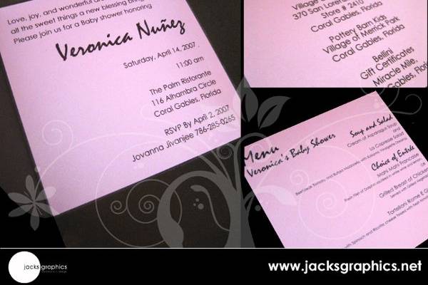 Jacks Graphics Invitations + Design