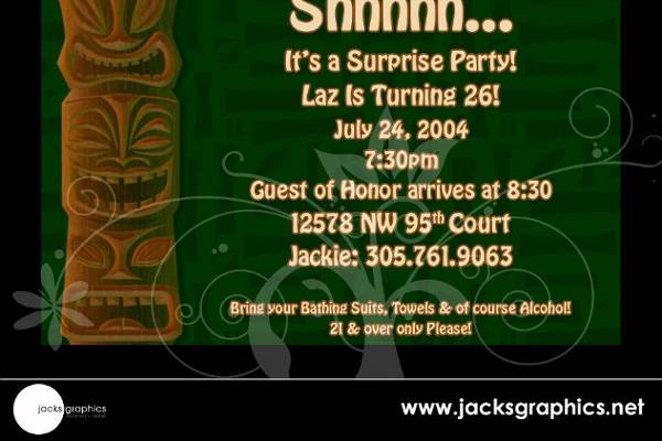 Jacks Graphics Invitations + Design