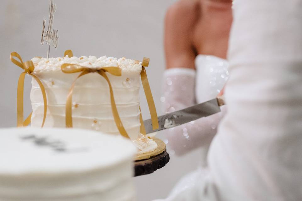 Cutting the cake