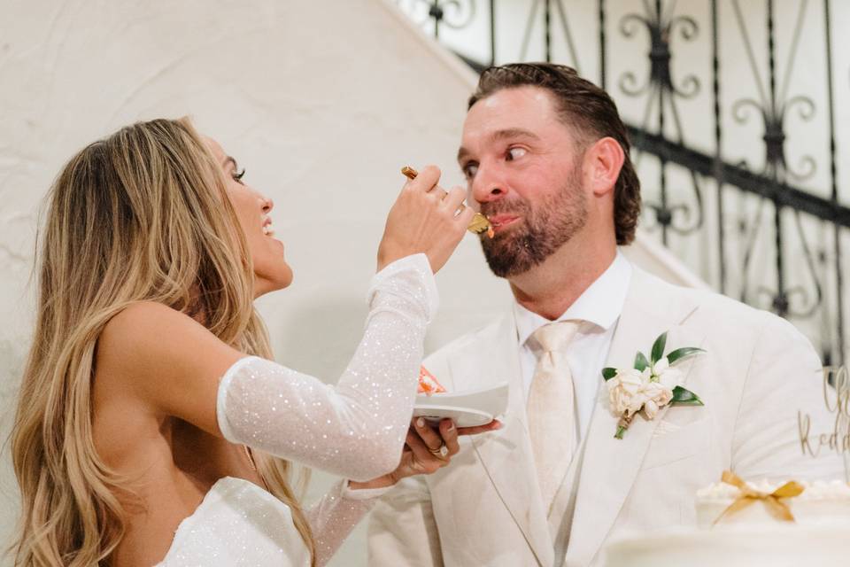 Feeding him