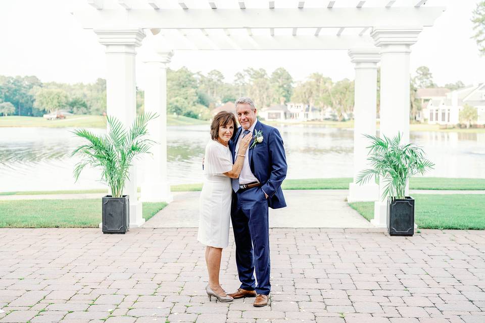 Lakeside pergola