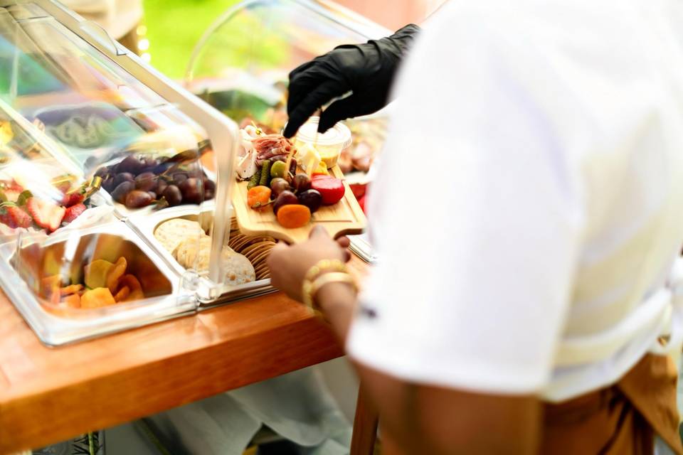 Charcuterie food cart