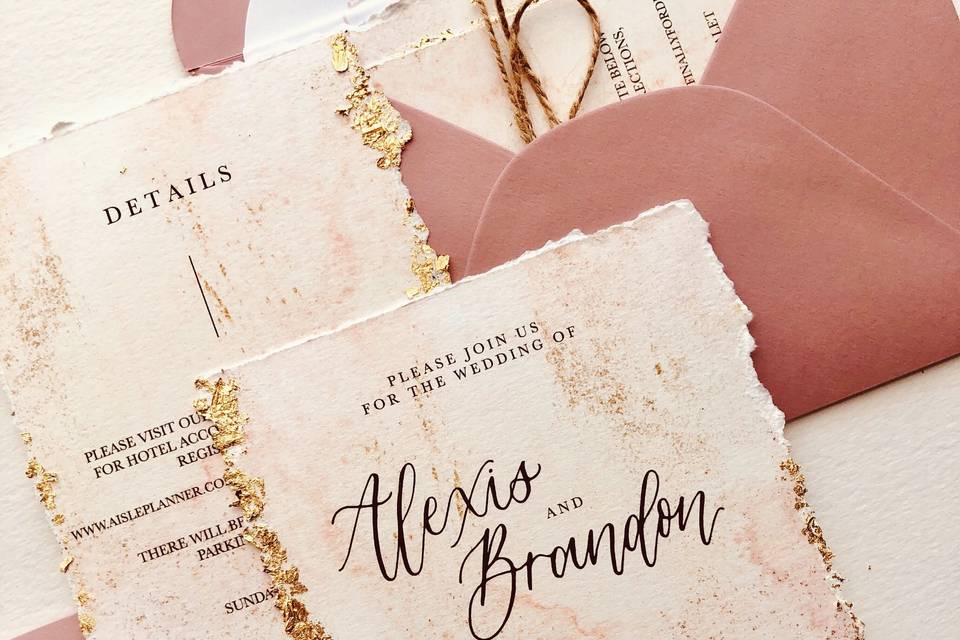 Deckled Invitation Suite