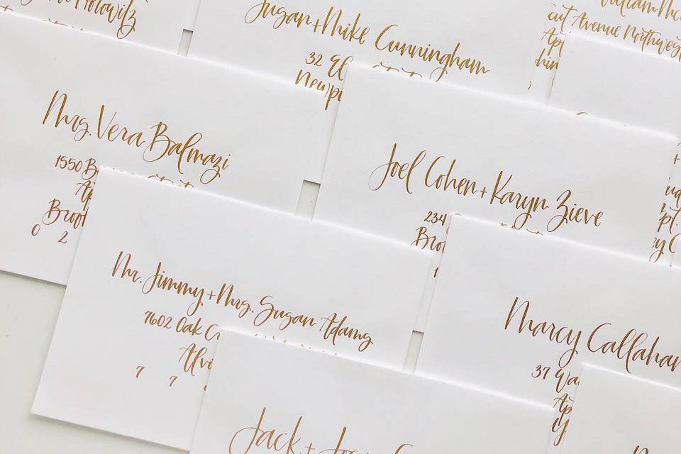 Envelope Calligraphy