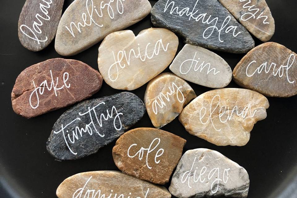 Rock Place Cards