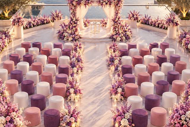 Luxury Purple, Blush Pink & Wh