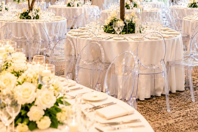 Elegant Ghost Chair Reception