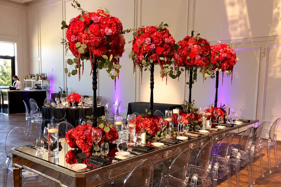 Red Black and Ghost Chairs