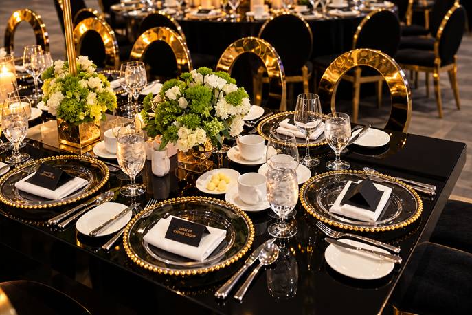 Black and Gold Reception