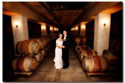 Winery Bride and Groom