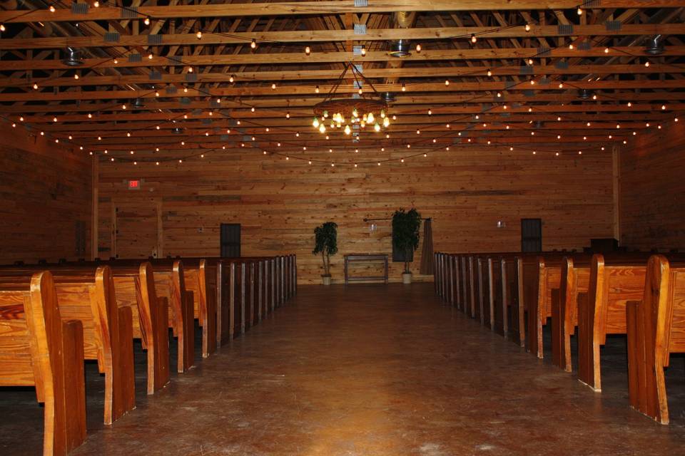 Wedding ceremony area