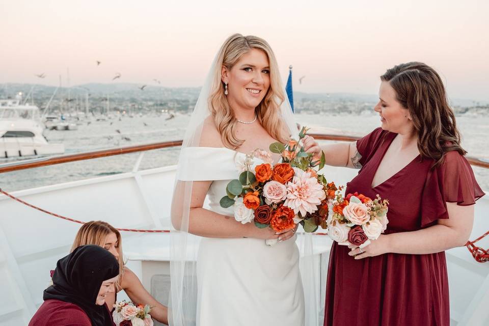 Boatside Bridal party