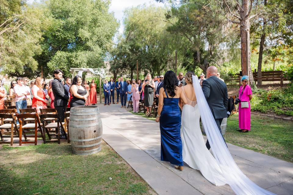 Here comes the bride