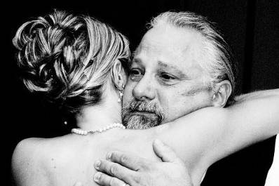 Emotional moment for father of the bride