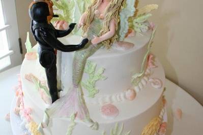 Mermaid wedding cake