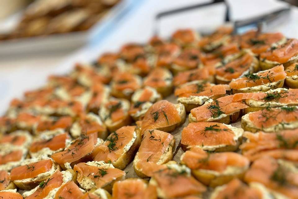 Smoked Salmon Crostini