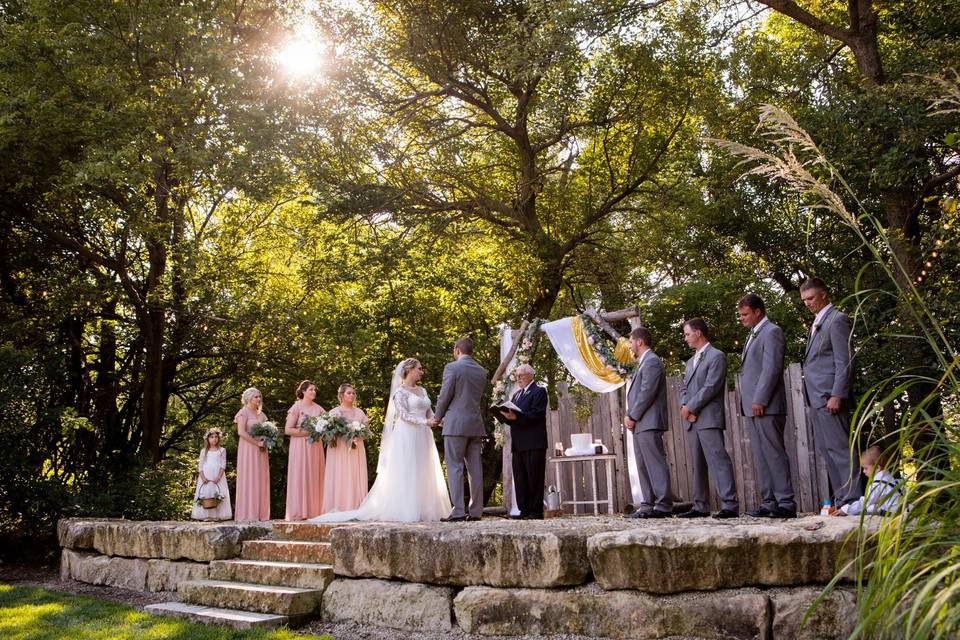 Ceremony on the stage