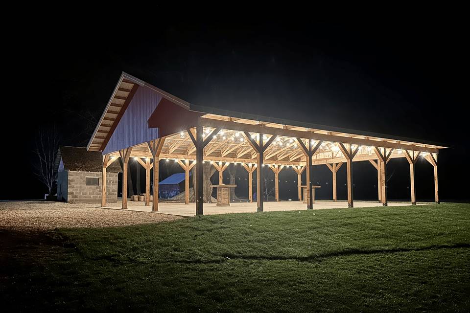 Pavilion at night