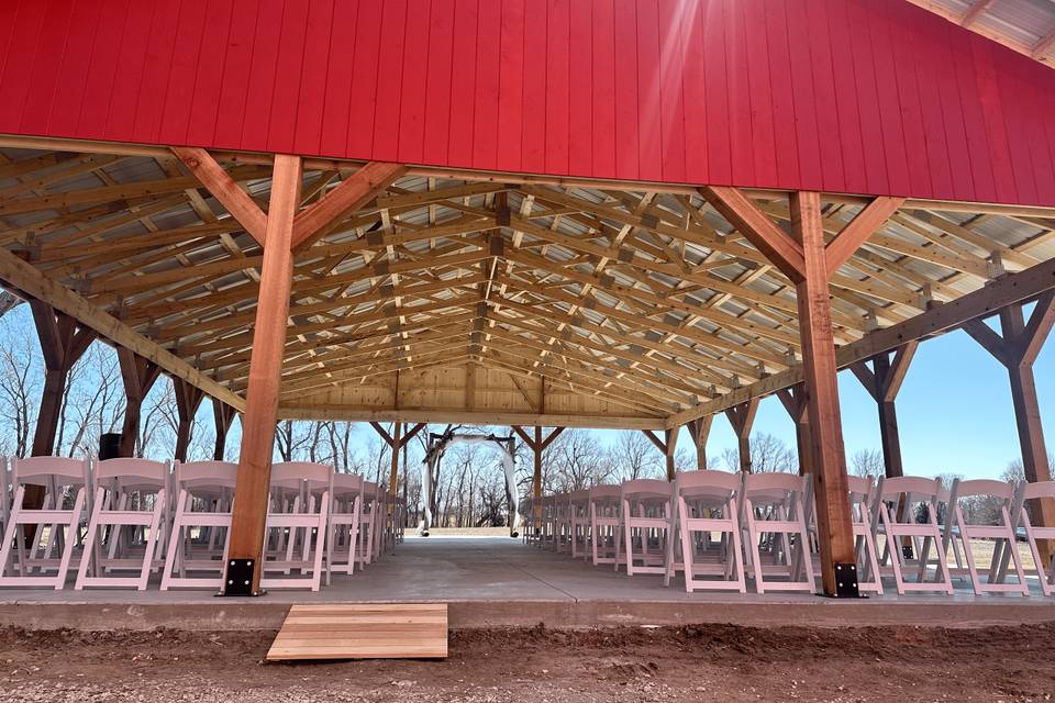 Ceremony in the pavilion