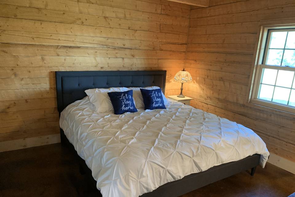 Master bedroom at the cabin