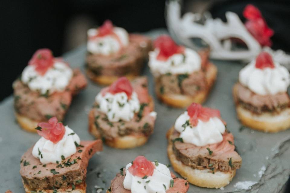 Beef Tenderloin Crostini