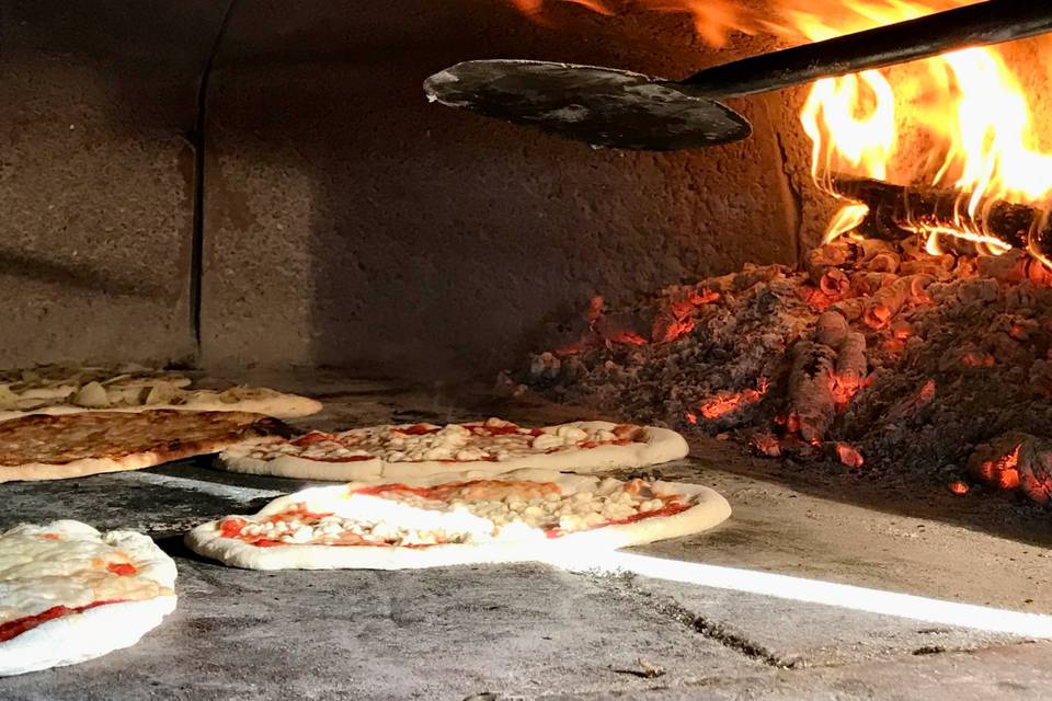 Wood fired pizza oven