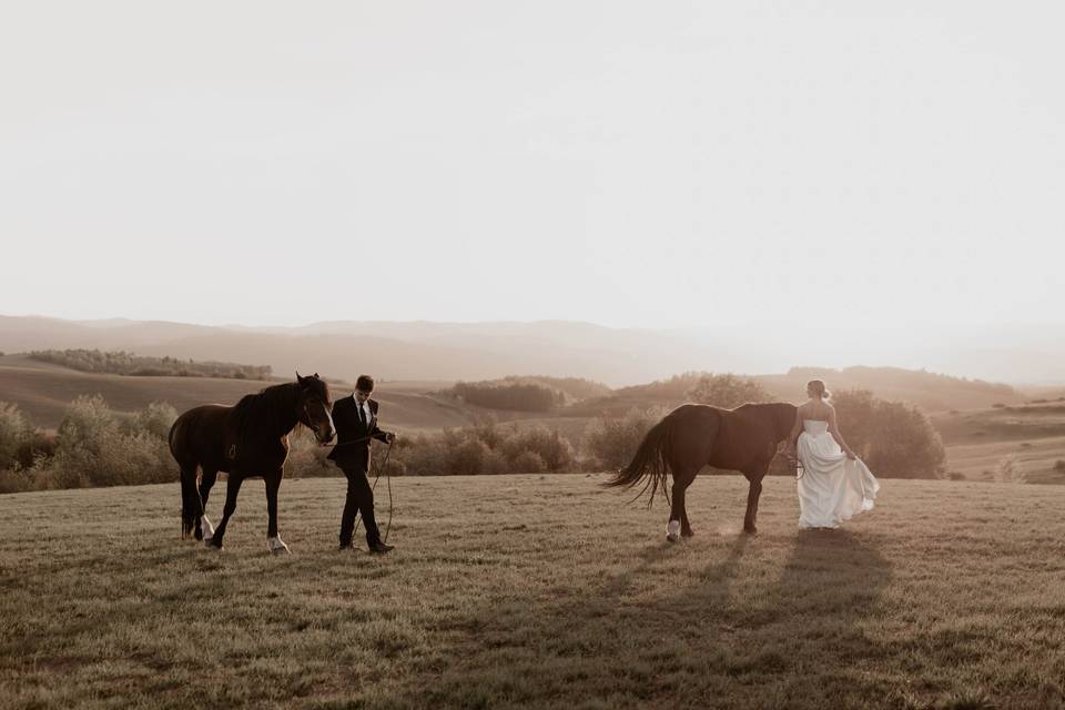 Facing west.