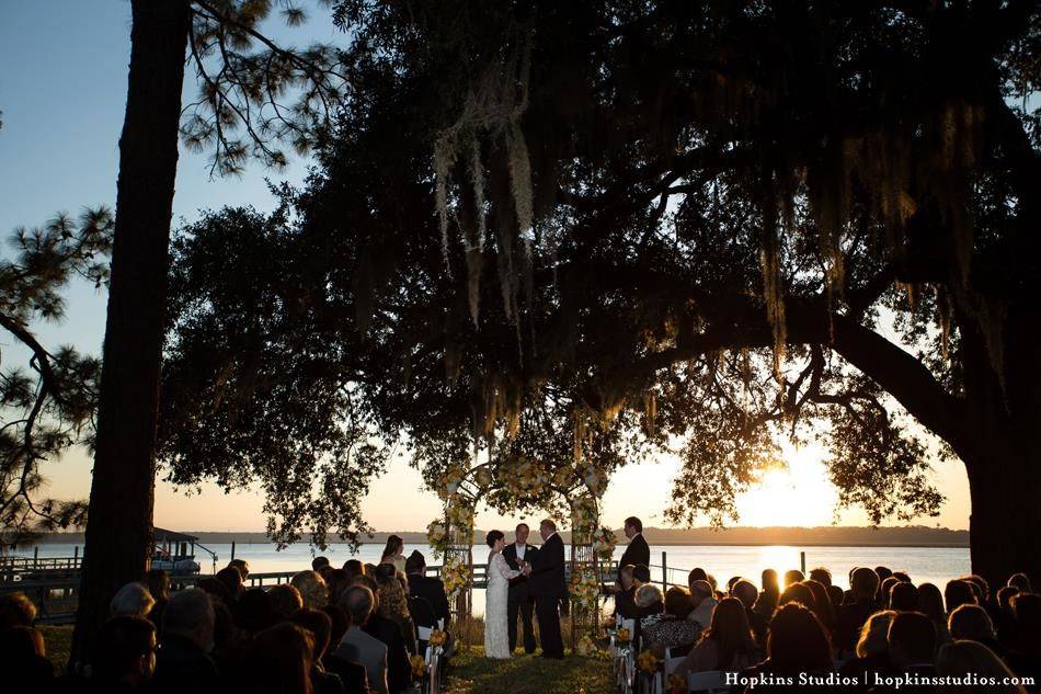 Sunset wedding