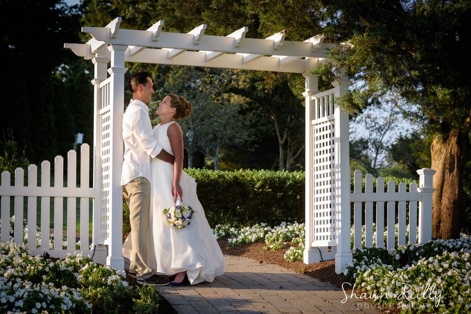 Couple in garden