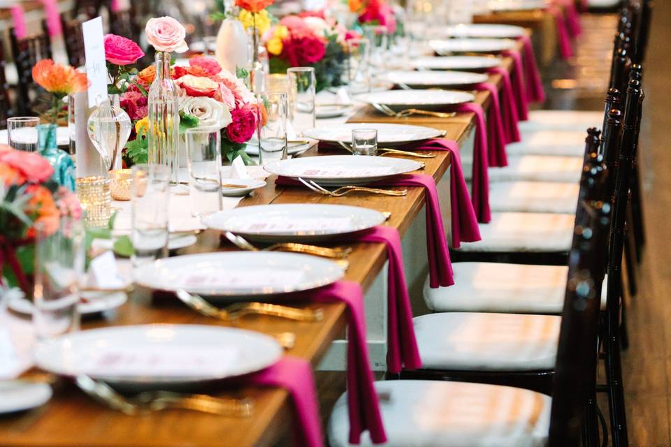 Vibrant Table Setting