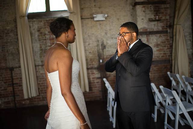 Surprised groom