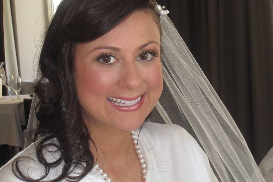 Smiling bride