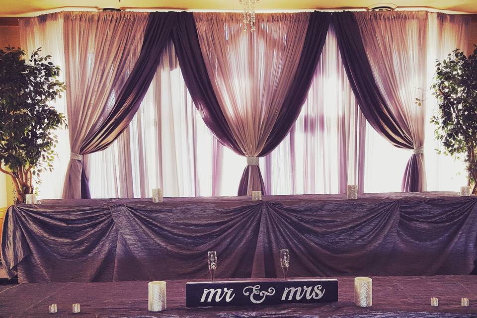 Wedding curtains