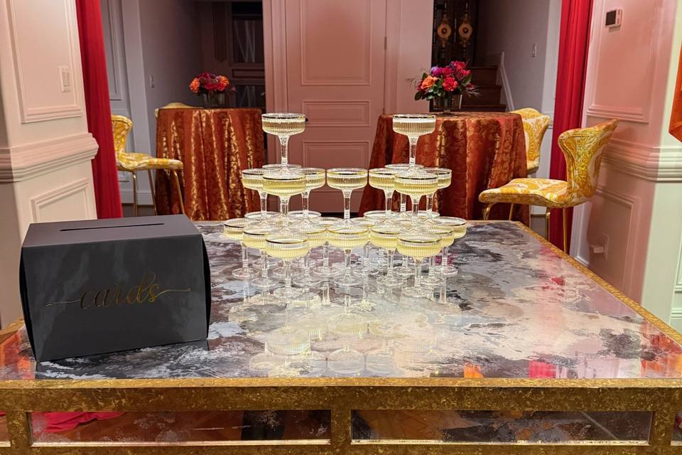 Champagne tower