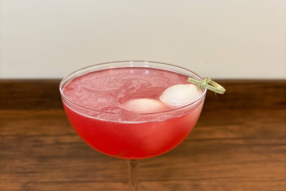 Blushing Lychee Martini