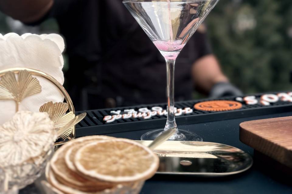Our on black bar