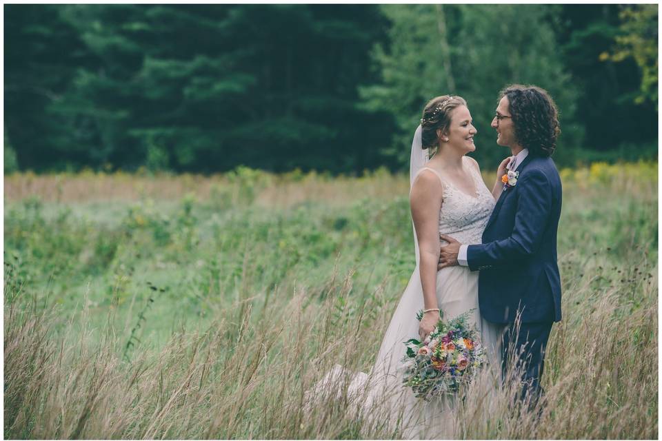 Lovers in a field