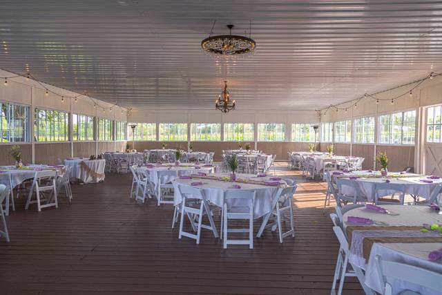 Wedding reception setup