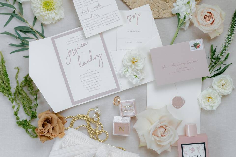 Nude wedding Invite