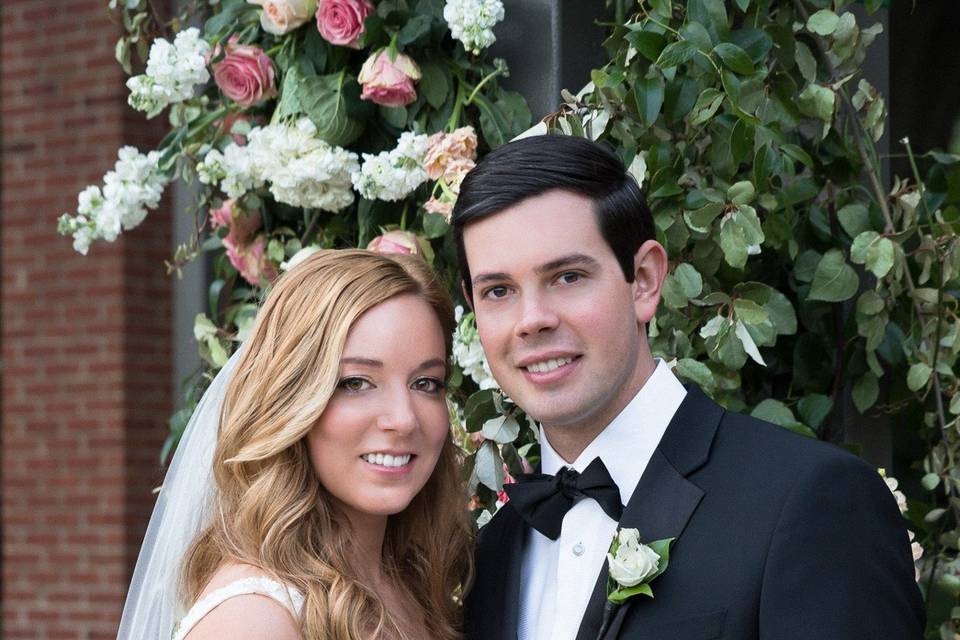 The lovely couple at Arlington Hall in Dallas, Texas