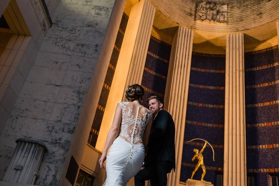 Wedding at Hall of State, Fair Park Dallas