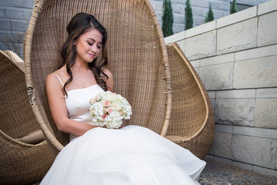 Bridal session at W hotel, Dallas, Texas