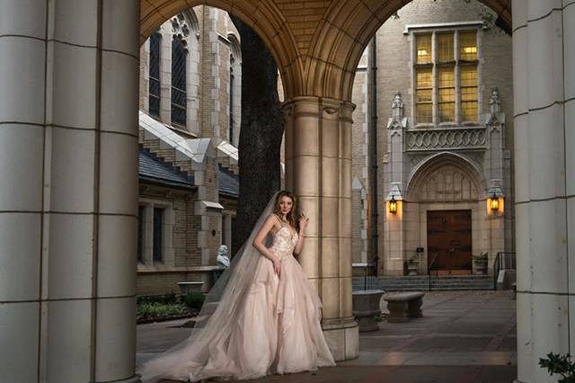 Princess Bridal session with Igor photography, cathedral church, cathedral wedding