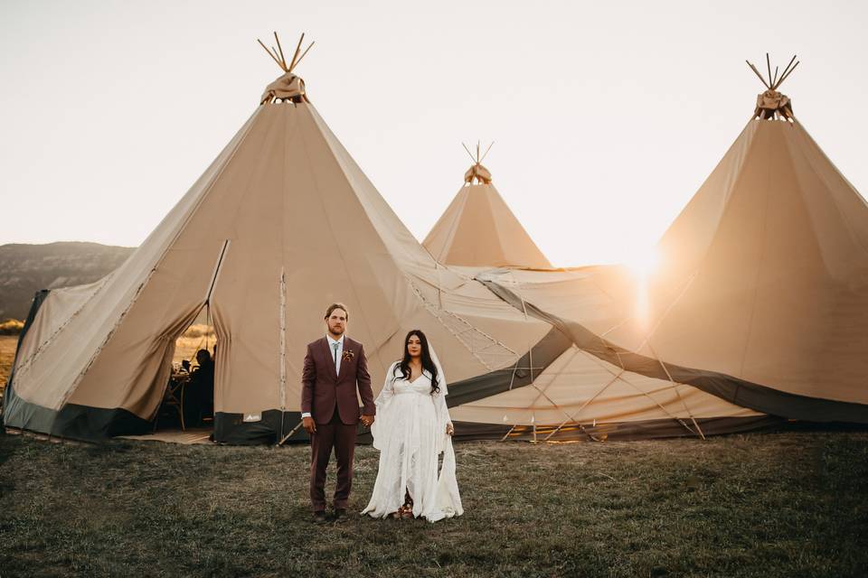 A bohemian ranch wedding